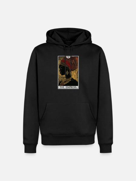 Carte de tarot L’impératrice L’impératrice - Sweat à capuche Premium bio Homme - noir