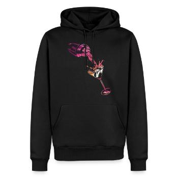 Bartender Mixologist Shaker Sunset - Männer Premium Bio Hoodie - Schwarz - Vorne - Nico (187cm)