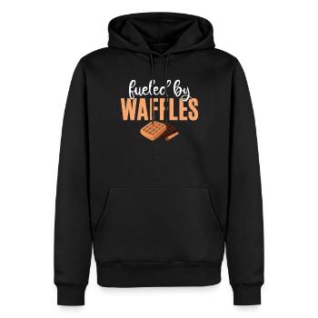 Waffle Lover Gifts - Männer Premium Bio Hoodie - Schwarz - Vorne - Nico (187cm)