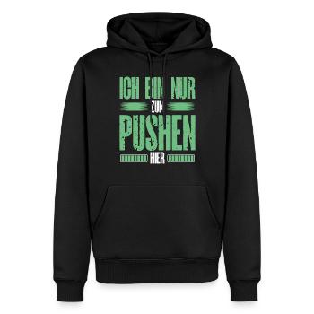 Gamer Zocken Gamepad Gaming Monitor Headset Zocker - Männer Premium Bio Hoodie - Schwarz - Vorne - Nico (187cm)