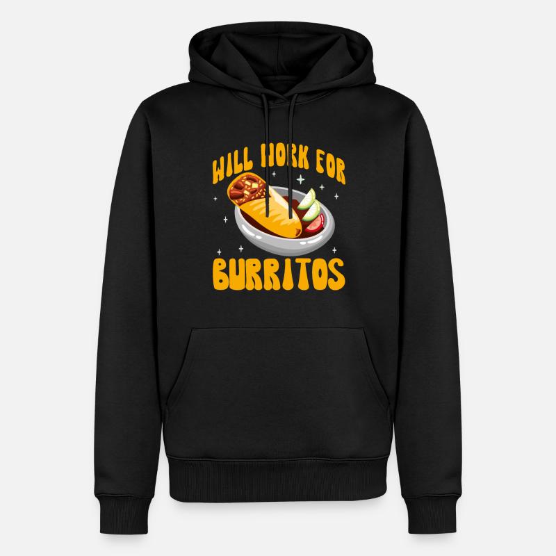 Burrito Gift - Männer Premium Bio Hoodie - Schwarz