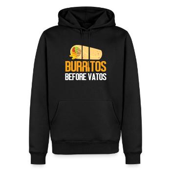 Burrito Gift - Männer Premium Bio Hoodie - Schwarz - Vorne - Nico (187cm)