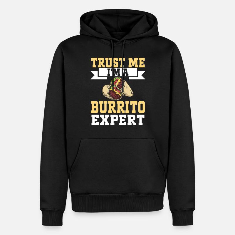 Cadeau Burrito - Sweat à capuche Premium bio Homme - noir