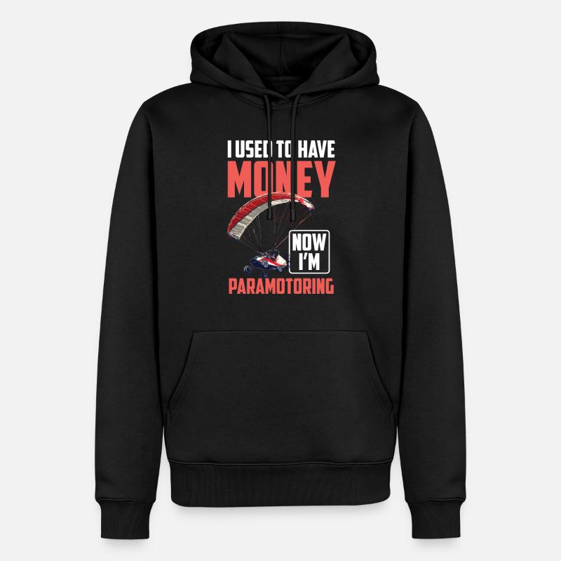 Paramoteur paramoteur - Sweat à capuche Premium bio Homme - noir