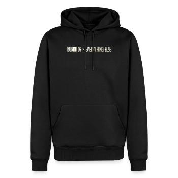Burrito Gift - Männer Premium Bio Hoodie - Schwarz - Vorne - Nico (187cm)