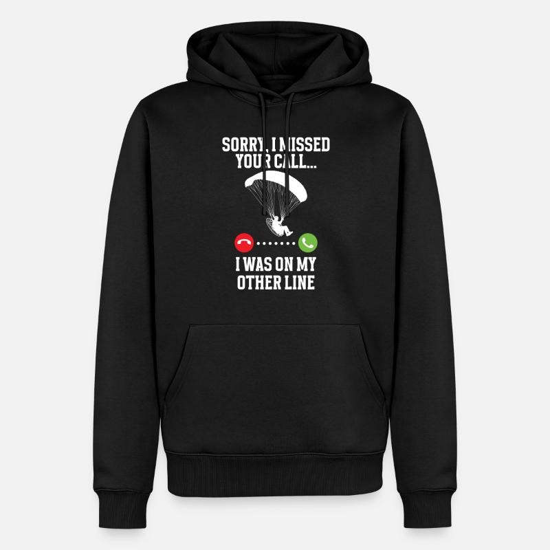 Paramotoring paramotoring - Men’s Premium Organic Hoodie - black