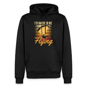 Paramotoring paramotoring - Men’s Premium Organic Hoodie - black - Front - Nico (187cm)