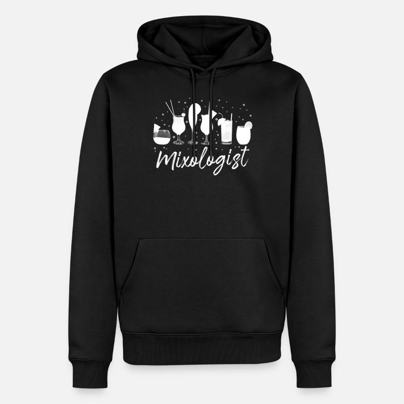 Barman, Mixologue, Mixologue - Sweat à capuche Premium bio Homme - noir