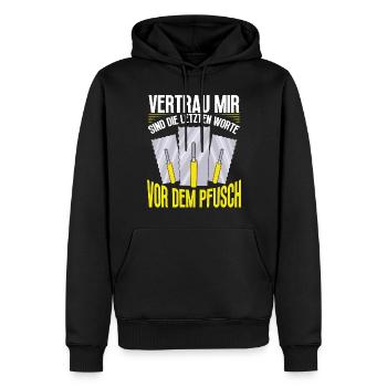 Tiler Tiler Occupation Craftsman - Men’s Premium Organic Hoodie - black - Front - Nico (187cm)