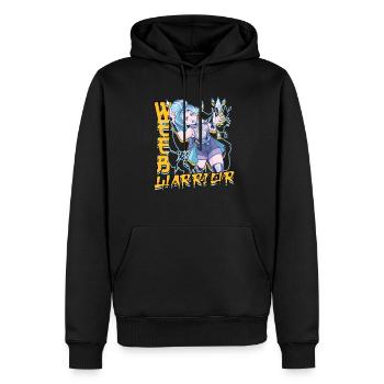 Anime Weeb Warrior - Männer Premium Bio Hoodie - Schwarz - Vorne - Nico (187cm)