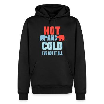 Ice Swimming Hot & Cold I´ve Got It All Ice Gift - Männer Premium Bio Hoodie - Schwarz - Vorne - Nico (187cm)