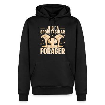 Können Sie Mir Ihre Geheimen Orte Für Die - Männer Premium Bio Hoodie - Schwarz - Vorne - Nico (187cm)