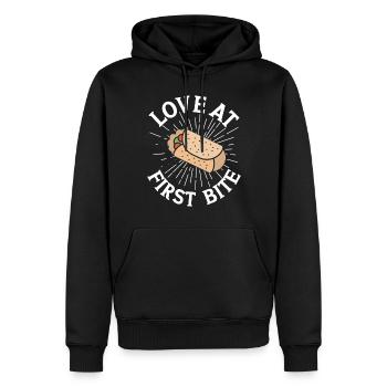 Burrito Gift - Männer Premium Bio Hoodie - Schwarz - Vorne - Nico (187cm)