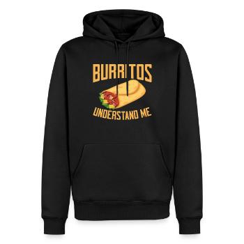 Burrito Gift - Männer Premium Bio Hoodie - Schwarz - Vorne - Nico (187cm)