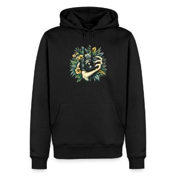 Photographer Photography Photographer - Men’s Premium Organic Hoodie - black - Front - Nico (187cm)