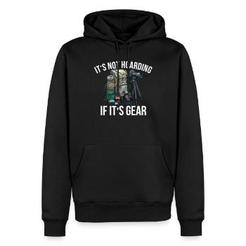 it's not horading gear, Photography camera - Männer Premium Bio Hoodie - Schwarz - Vorne - Nico (187cm)