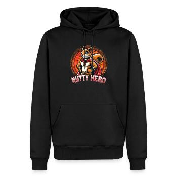 Zeigen Sie Sich Von Ihrer Skurrilen Seite Mit - Männer Premium Bio Hoodie - Schwarz - Vorne - Nico (187cm)