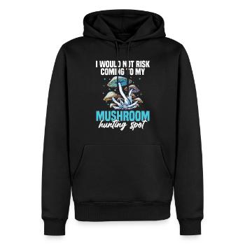 Können Sie Mir Ihre Geheimen Orte Für Die - Männer Premium Bio Hoodie - Schwarz - Vorne - Nico (187cm)