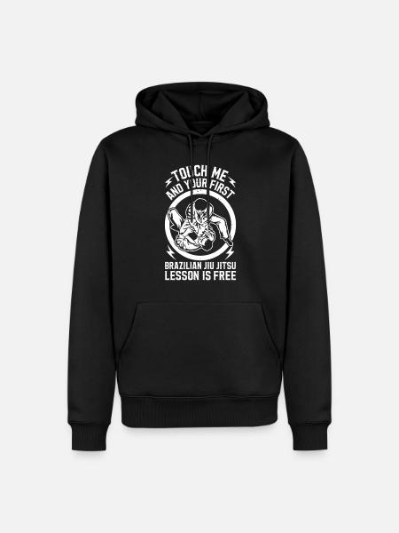 Funny Brazilian Jiu Jitsu Saying Funny Jiu Jitsu - Men’s Premium Organic Hoodie - black