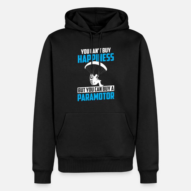 Paramoteur Paramoteur - Sweat à capuche Premium bio Homme - noir