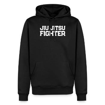 Jiu Jitsu fighter - Brazilian Jiu Jitsu fighter - Men’s Premium Organic Hoodie - black - Front - Nico (187cm)