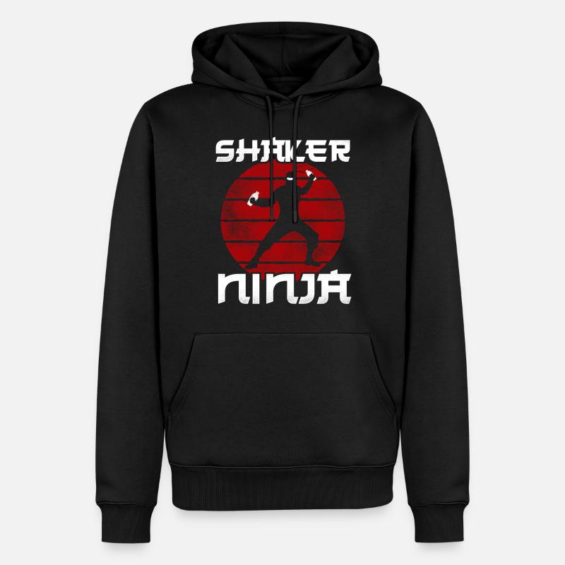 Barman Mixologue Ninja Shaker - Sweat à capuche Premium bio Homme - noir
