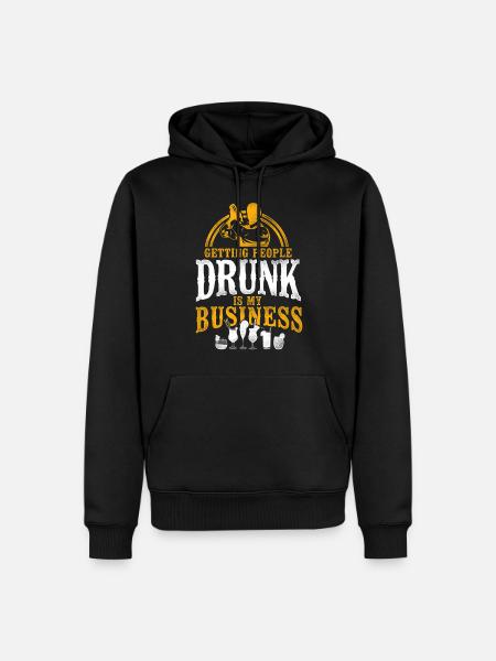Bartender Mixologist Getting - Men’s Premium Organic Hoodie - black
