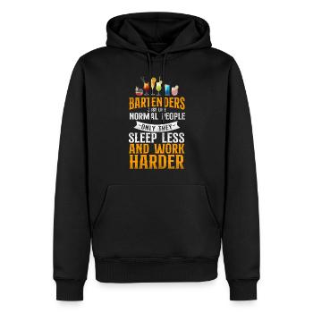 Bartender Mixologist Bartenders - Männer Premium Bio Hoodie - Schwarz - Vorne - Nico (187cm)