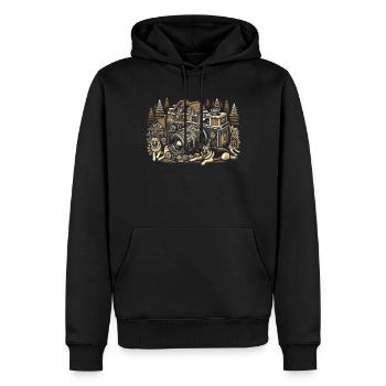 Photographer Photography Photographer - Men’s Premium Organic Hoodie - black - Front - Nico (187cm)