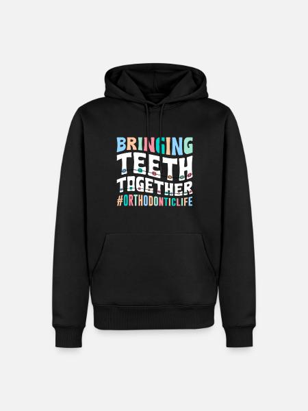 Orthodontiste - Sweat à capuche Premium bio Homme - noir