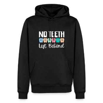 Zahnspange Kieferorthopäde - Männer Premium Bio Hoodie - Schwarz - Vorne - Nico (187cm)