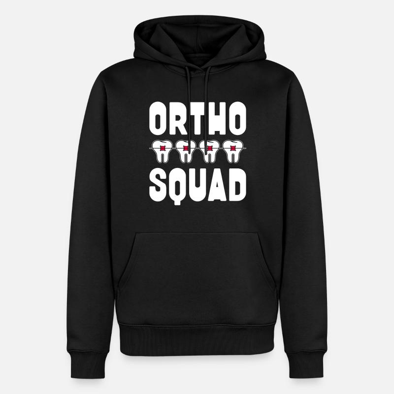 Orthodontiste - Sweat à capuche Premium bio Homme - noir
