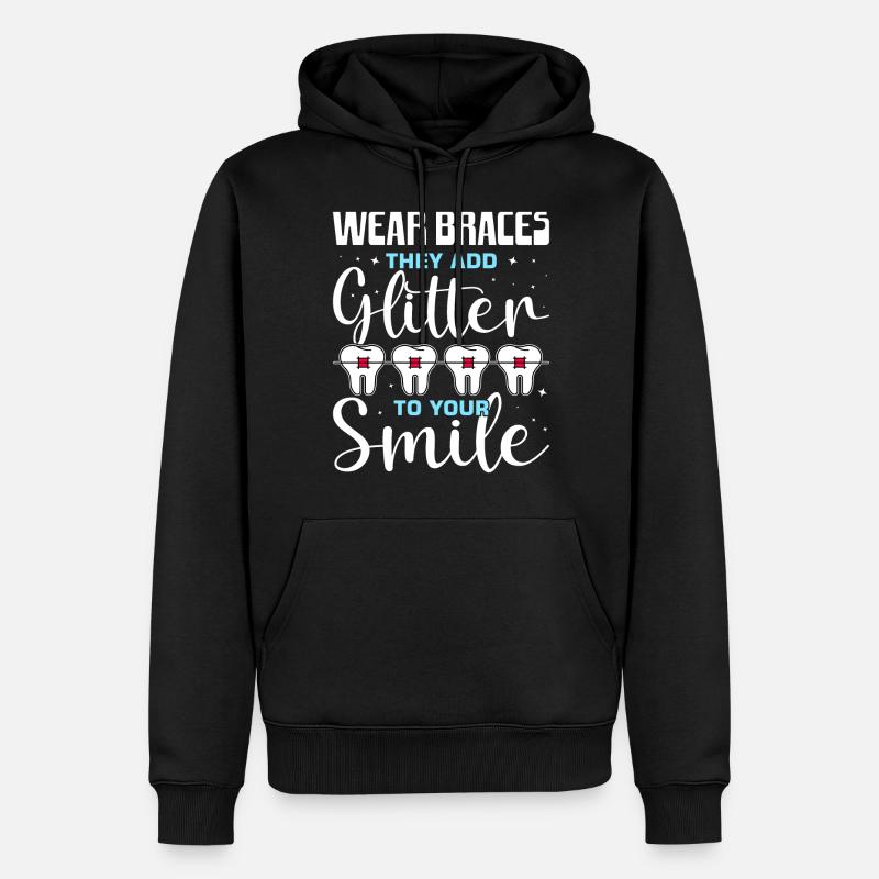 Orthodontiste - Sweat à capuche Premium bio Homme - noir
