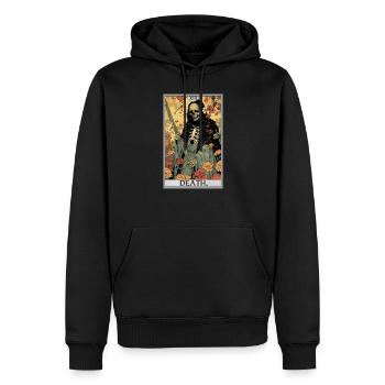 Tarotkarten Tarotkarte Death Tod - Männer Premium Bio Hoodie - Schwarz - Vorne - Nico (187cm)