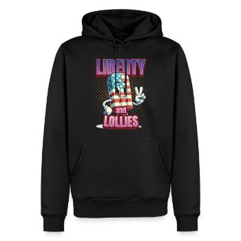 Liberty And Lollies 4th Of July Memorial Day - Männer Premium Bio Hoodie - Schwarz - Vorne - Nico (187cm)