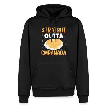 Mexican Venezuelan Empanada - Men’s Premium Organic Hoodie - black - Front - Nico (187cm)