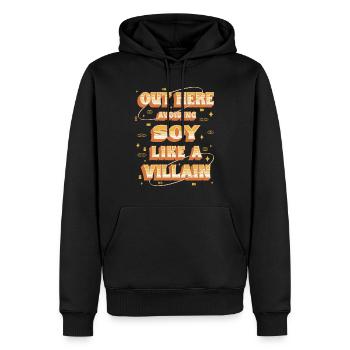 Sojaallergie Out Here Avoiding Soy - Men’s Premium Organic Hoodie - black - Front - Nico (187cm)