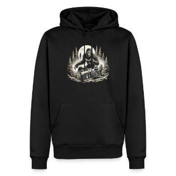 Photographer Photography Photographer - Men’s Premium Organic Hoodie - black - Front - Nico (187cm)