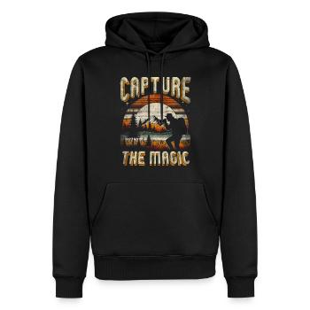 Photographer Photography Photographers Capture The Magic - Men’s Premium Organic Hoodie - black - Front - Nico (187cm)