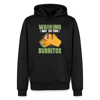Burrito Gift - Männer Premium Bio Hoodie - Schwarz - Vorne - Nico (187cm)