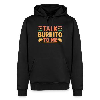 Burrito Gift - Männer Premium Bio Hoodie - Schwarz - Vorne - Nico (187cm)