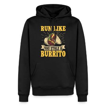 Burrito Gift - Männer Premium Bio Hoodie - Schwarz - Vorne - Nico (187cm)