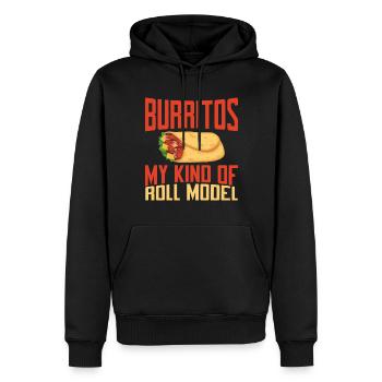 Burrito Gift - Männer Premium Bio Hoodie - Schwarz - Vorne - Nico (187cm)