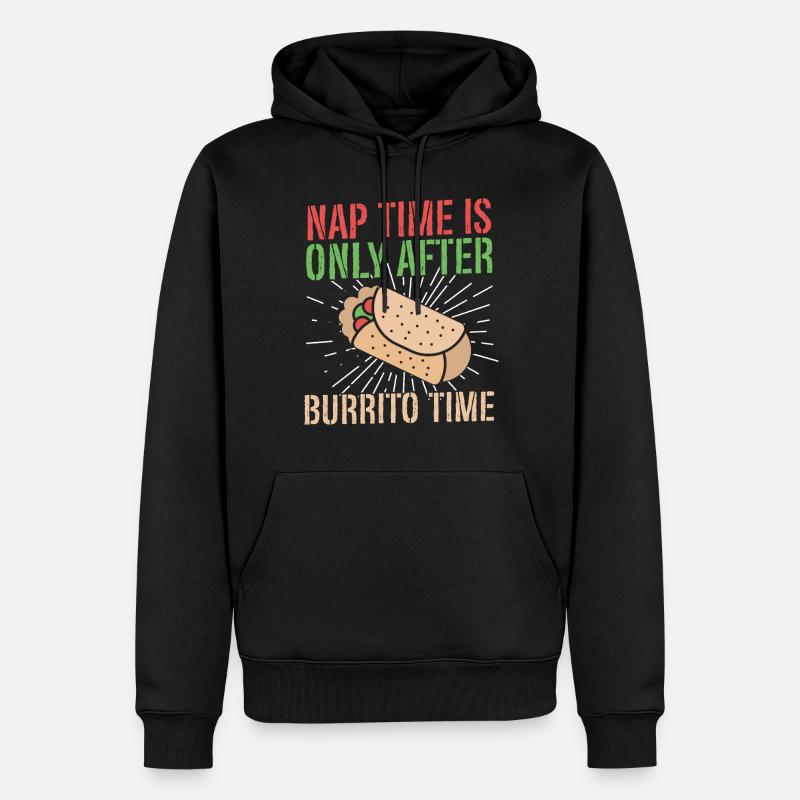 Burrito Gift - Männer Premium Bio Hoodie - Schwarz