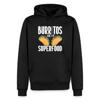 Burrito Gift - Männer Premium Bio Hoodie - Schwarz - Vorne - Nico (187cm)