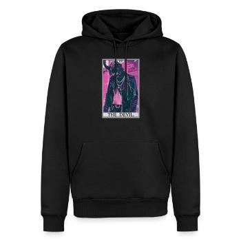 Tarotkarten Tarotkarte The Devil Der Teufel - Männer Premium Bio Hoodie - Schwarz - Vorne - Nico (187cm)