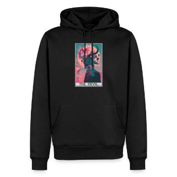 Tarotkarten Tarotkarte The Devil Der Teufel - Männer Premium Bio Hoodie - Schwarz - Vorne - Nico (187cm)