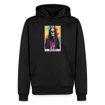 Tarotkarten Tarotkarte Death Tod - Männer Premium Bio Hoodie - Schwarz - Vorne - Nico (187cm)