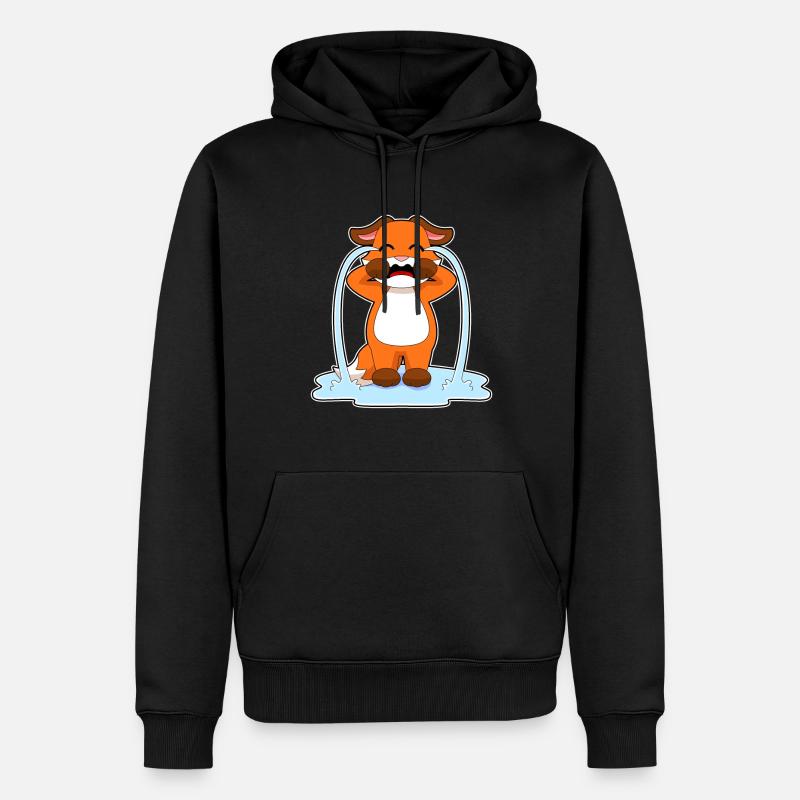 Fuchs weint - Männer Premium Bio Hoodie - Schwarz