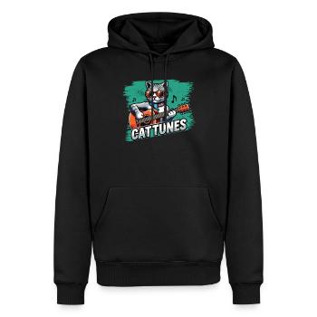 Apportez une comédie musicale - Sweat à capuche Premium bio Homme - noir - Devant - Nico (187cm)